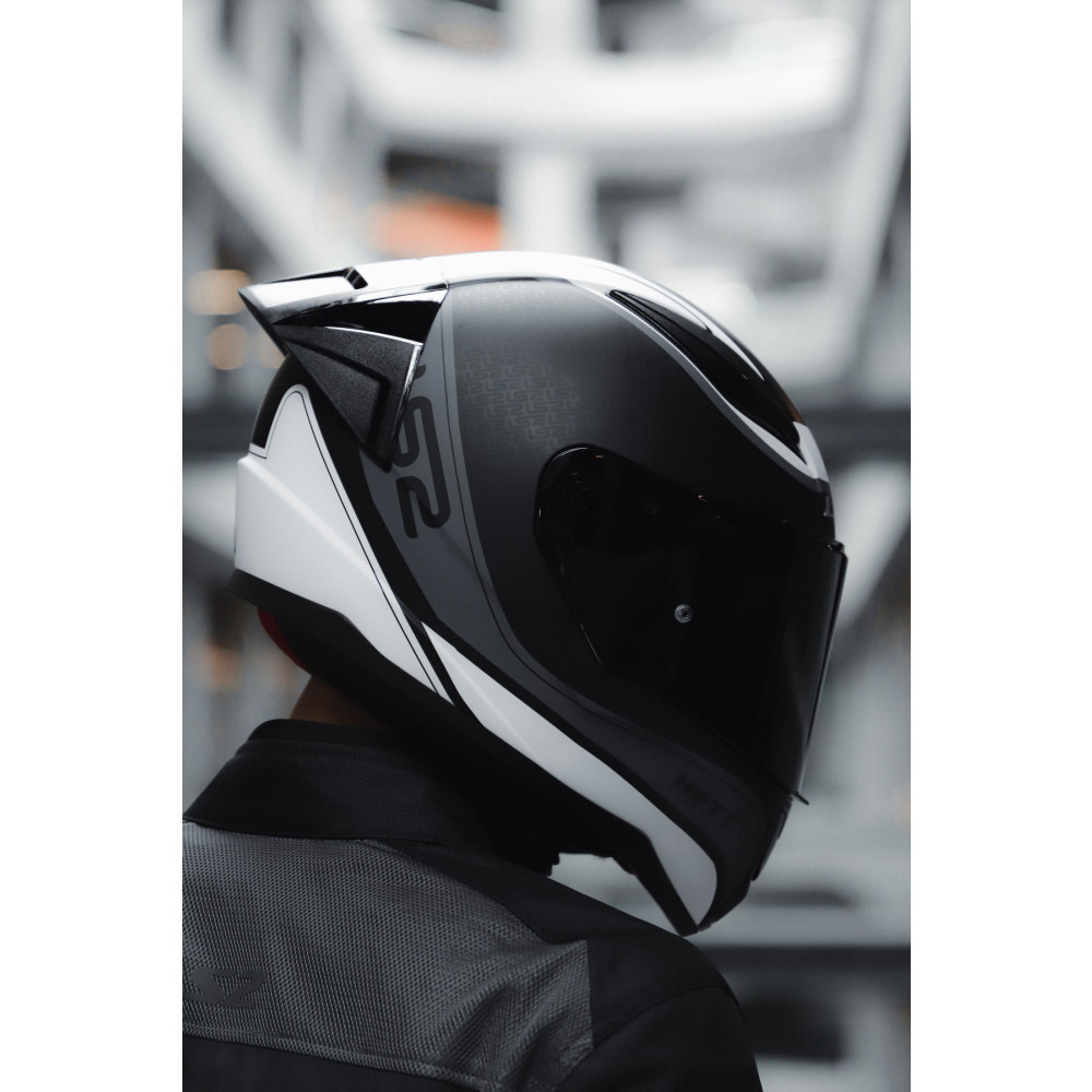 LS2 RAPID RACE DEEPER MAT BEYAZ-SİYAH KASK S Beden Motorsiklet Kaskları Fiyatı