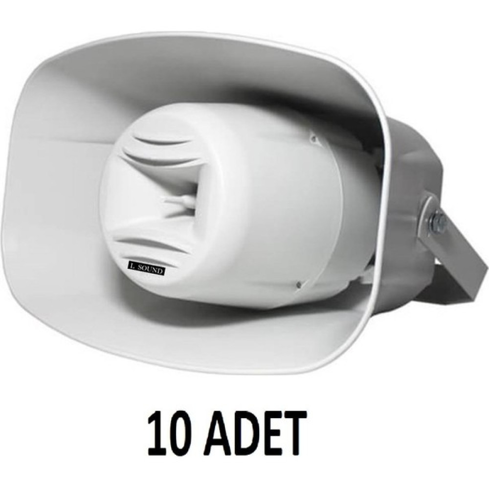 Lsound 10 Adet - Dış Mekan Horn Aqua Hoparlör Kabini - 16 cm Abs Boş Kasa Kabin Oto Hoparlörleri & SubWoofer Fiyatı