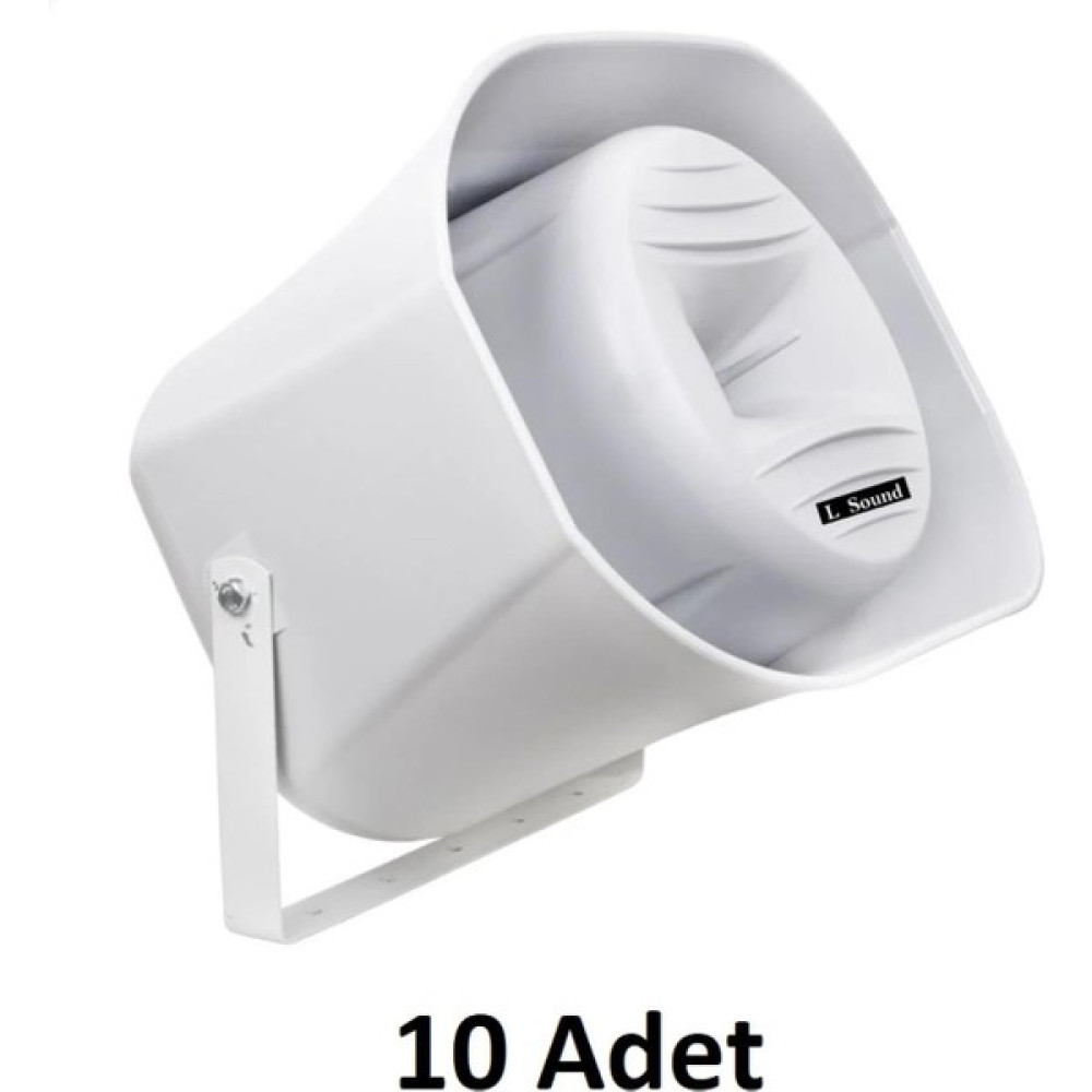 Lsound 10 Adet Dış Mekan Horn Aqua Hoparlör Kabini - 30 cm Abs Boş Kasa Kabin Oto Hoparlörleri & SubWoofer Fiyatı