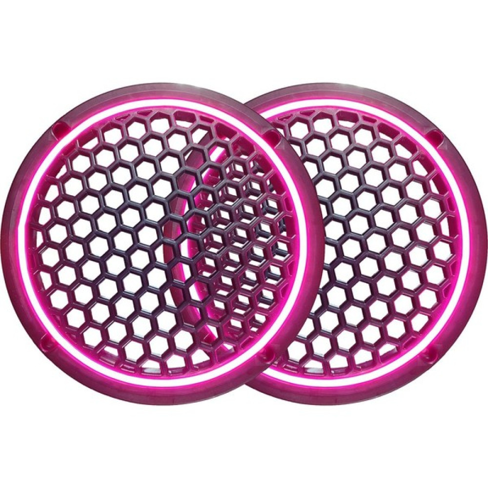 Lsound Neon Işıklı 20 cm Hoparlör ve Midrange Kapağı - 2 Adet - Pembe Oto Hoparlörleri & SubWoofer Fiyatı