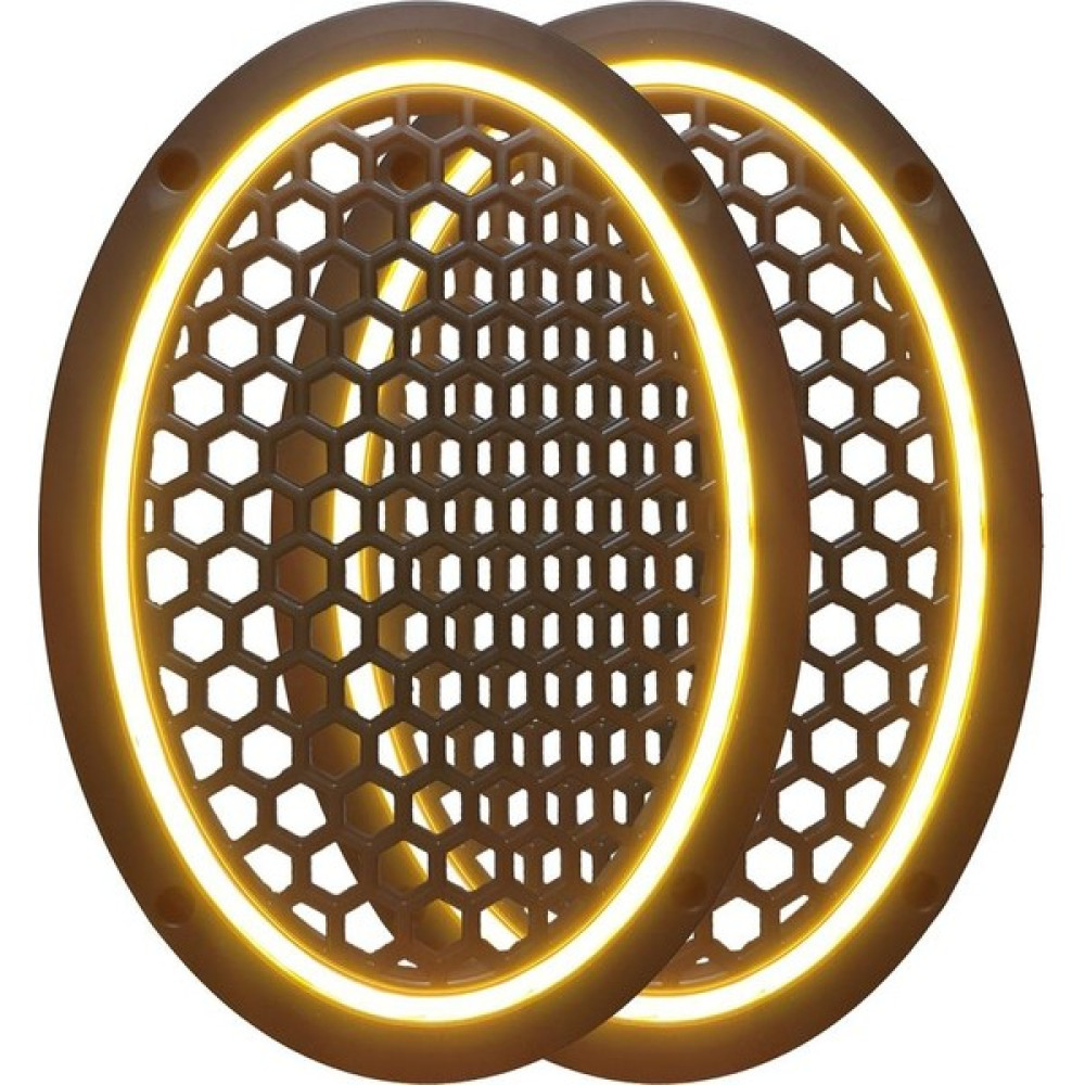 Lsound Neon Işıklı (6x9) Inç Kaliteli Plastik Hoparlör ve Midrange Kapağı - 2 Adet - Sarı Oto Hoparlörleri & SubWoofer Fiyatı