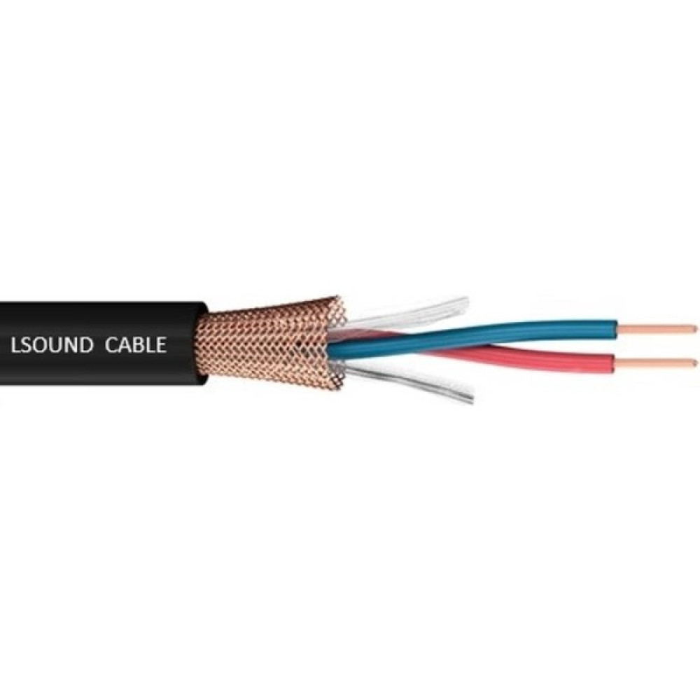 Lsound Profesyonel Stereo Mikrofon Kablosu 1 mt - Ipli ve Blendajlı - Siyah Ses Kablosu Fiyatı