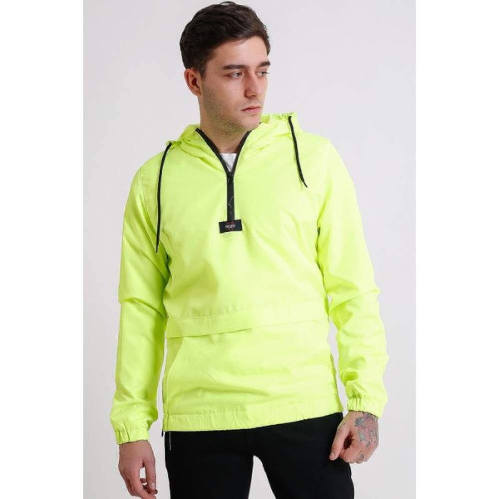 LTC Jeans Erkek Kapüşonlu Kanguru Cepli Su Geçirmez Pembe Yağmurluk Erkek Yağmurluk Fiyatı
