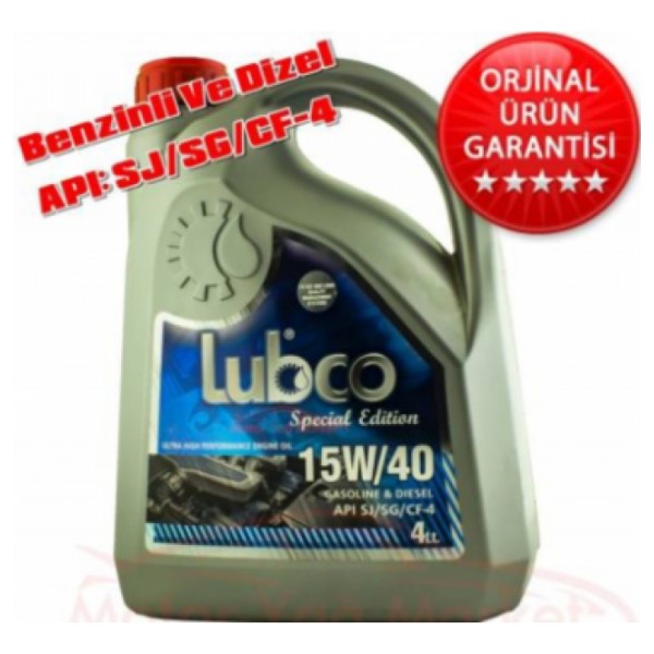 Lubco 15w40 4 Litre Benzinli-Dizel Motor Yağı( Üretim Yılı: 2023) Motor Yağı & Katkıları Fiyatı