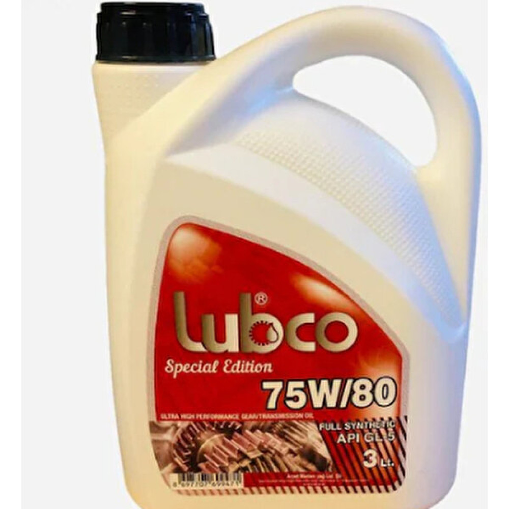 Lubco 75W80 Tam Sentetik Şanzıman Mekanik Dişli Yağı 3 Litre Şanzıman Yağı Fiyatı