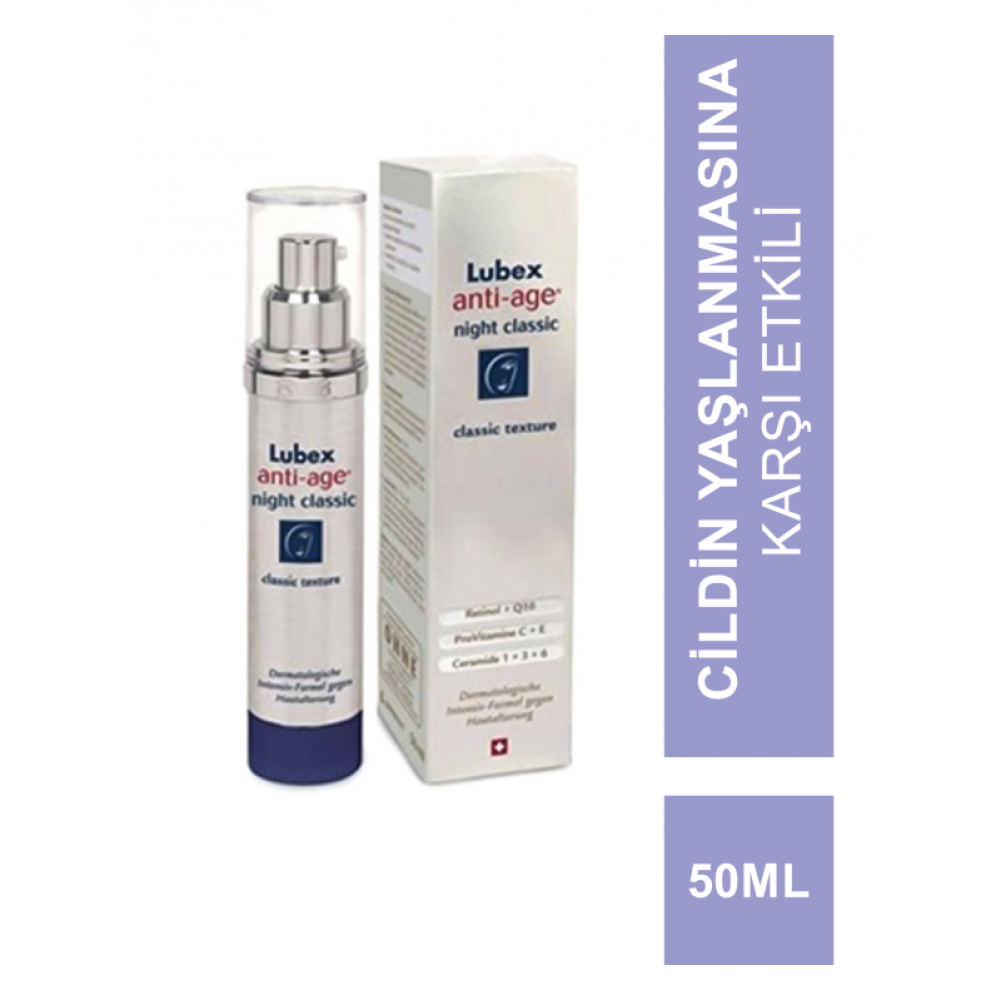 Lubex Anti Age Night Classic 50 Ml Anti-Aging / Yaşlanma Karşıtı Fiyatı