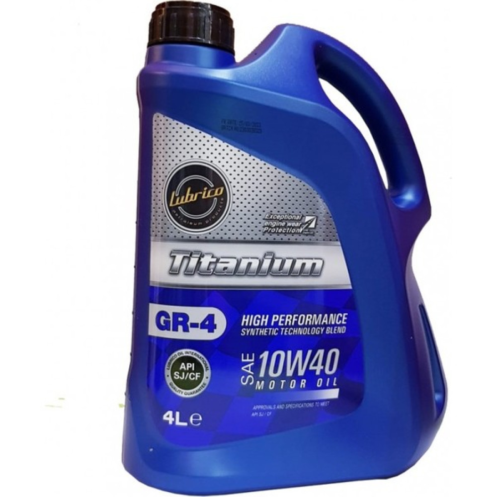 Lubrico Titanium Gr-4 10W40 4 Lt Motor Yağı ( Üretim Yılı: 2023 ) Motor Yağı Fiyatı