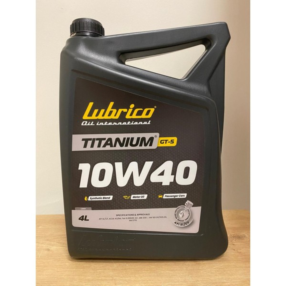 Lubrico Titanium Gt-5 10W-40 Motor Yağı 4litre (2024 Üretim) Oto Boyaları Fiyatı