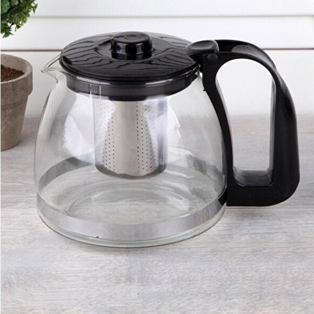 Luca Süzgeçli Cam Çaycı Demliği 900 Ml 900 Çay / Çaydanlık Setleri Fiyatı