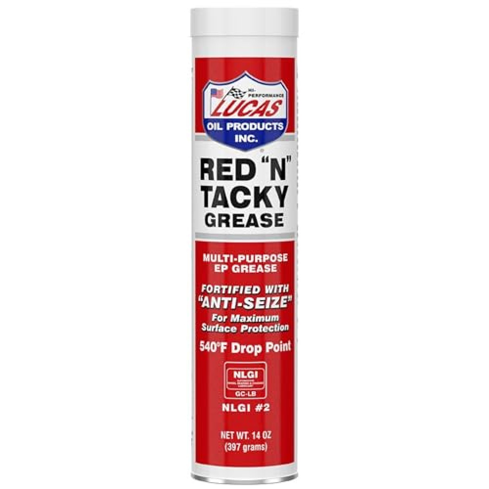 Lucas Oil 10005 Red 'N' Tacky Grease - 14 Oz.