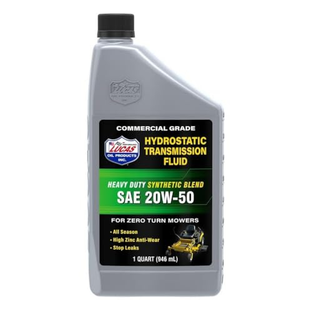Lucas Oil 11300 Synthetic Blend SAE 20W-50 Hydrostatic Transmission Fluid - 1 Quart