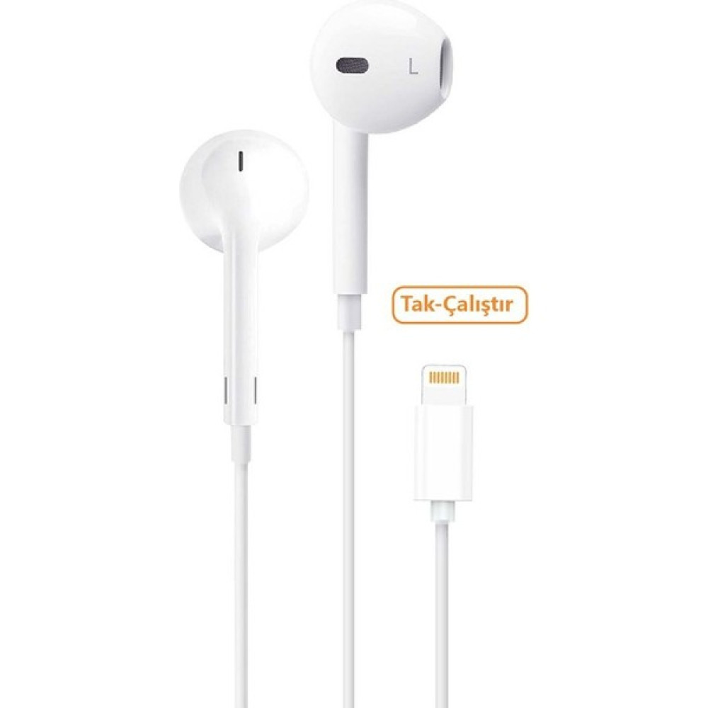 Lucatech iPhone 11 / 12 / 13 / 14 Uyumlu Mikrofonlu Kulaklık - Beyaz Kulak İçi Kulaklık Fiyatı