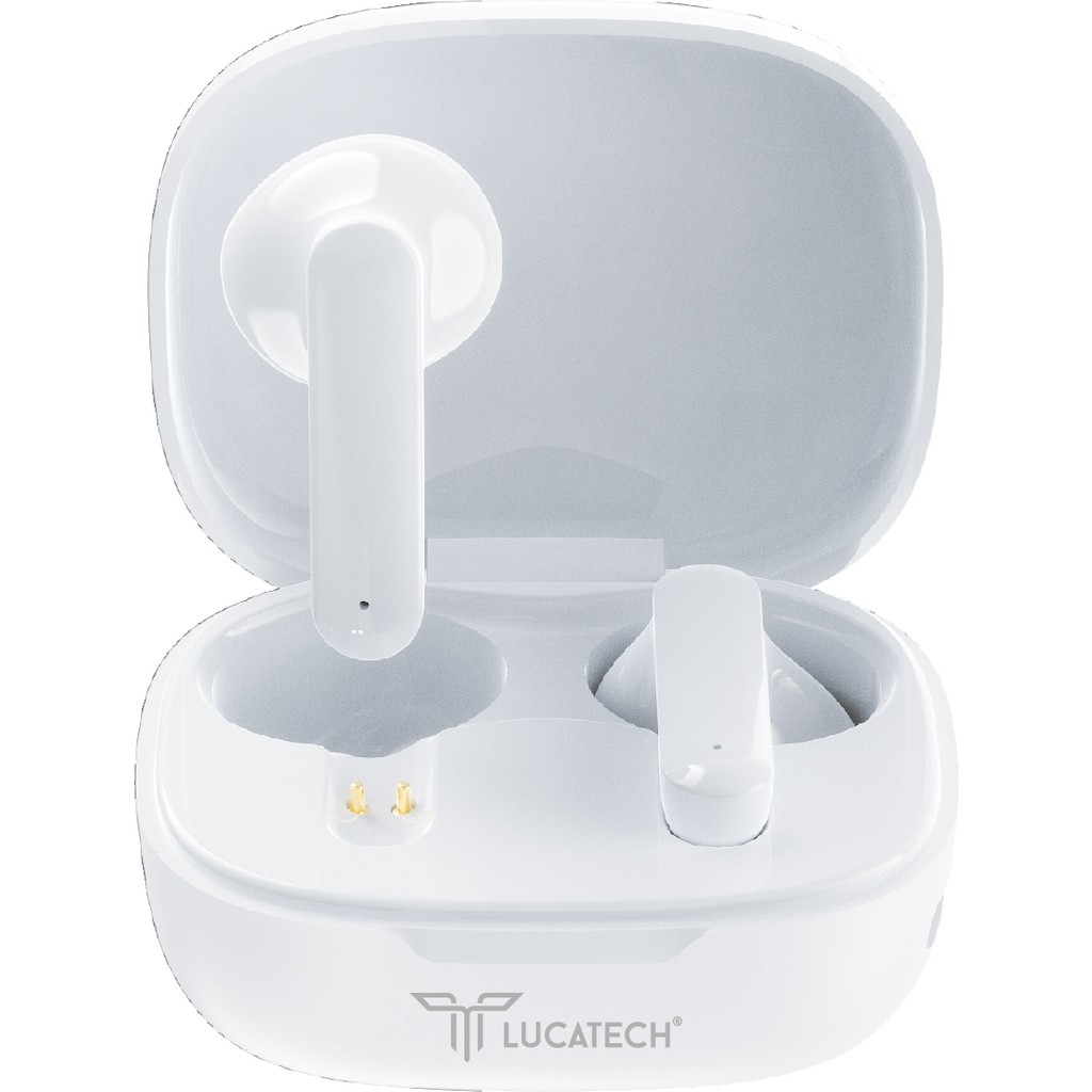 Lucatech Mercury Bluetooth Kulaklık — iPhone 12 Pro / 14 Pro Max / 17 (Net Görüşme) - Beyaz Bluetooth Kulaklık Fiyatı