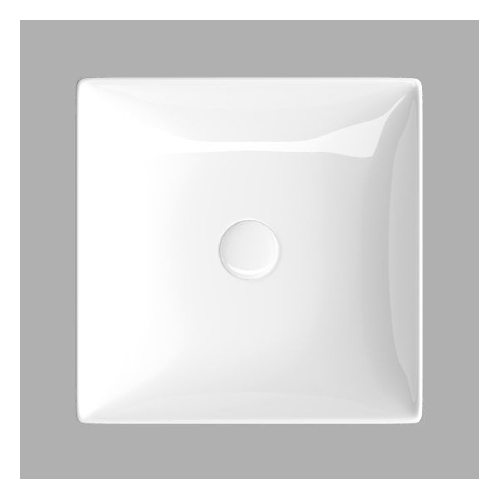 Lucco Decente 40 cm Tezgah Üstü Kare Lavabo Beyaz Lavabo Fiyatı