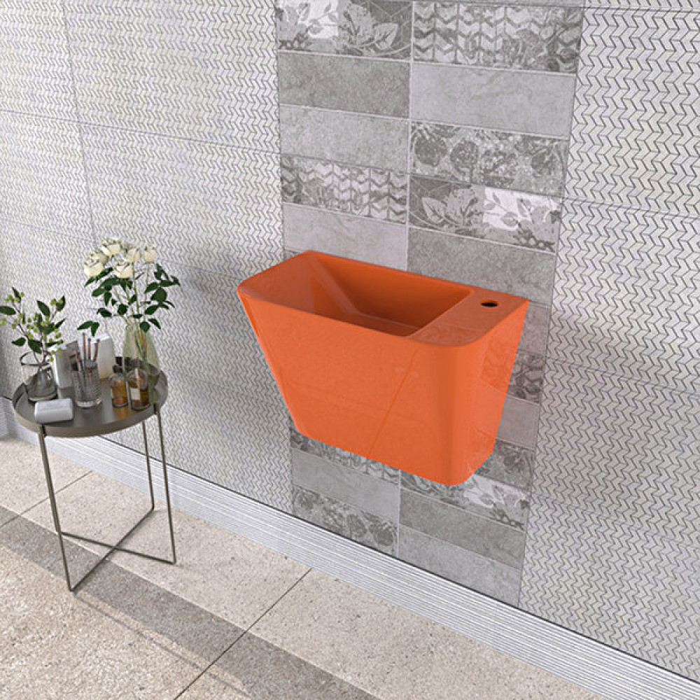 Lucco Primo 28 Cm Mini Monoblok Lavabo Turuncu Lavabo Fiyatı