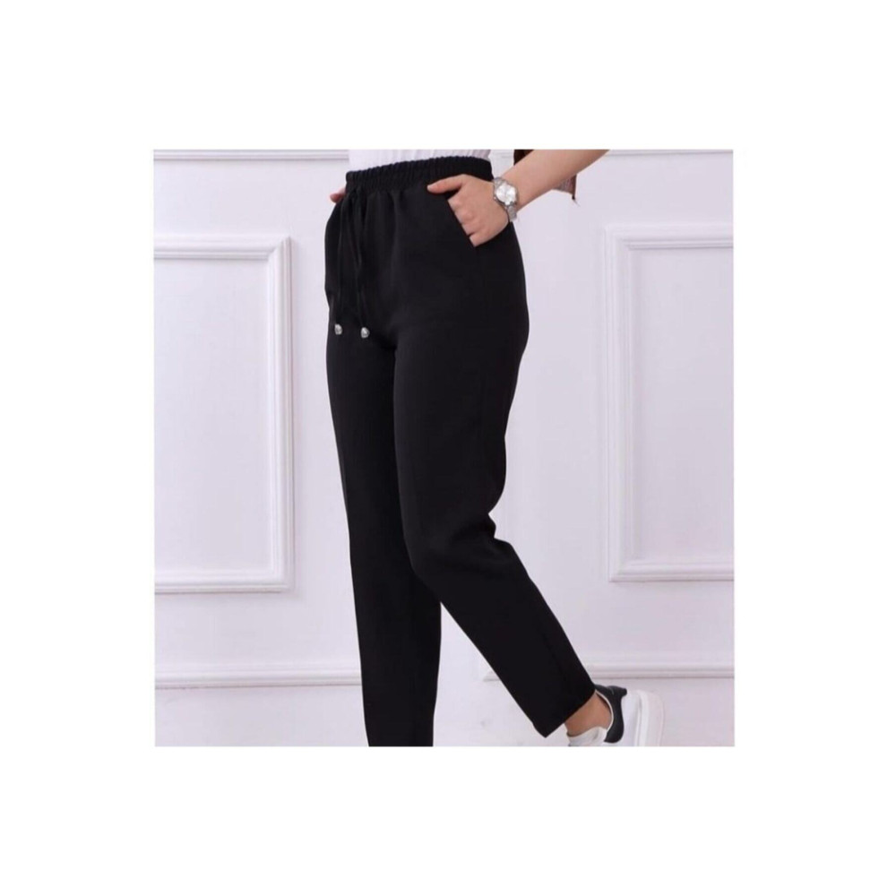 Lucia Fashion Lucia Kadın Kumaş Beli Lastikli Cep Detaylı Havuç Kesim Pantolon 48 Beden Kadın Pantolon Fiyatı