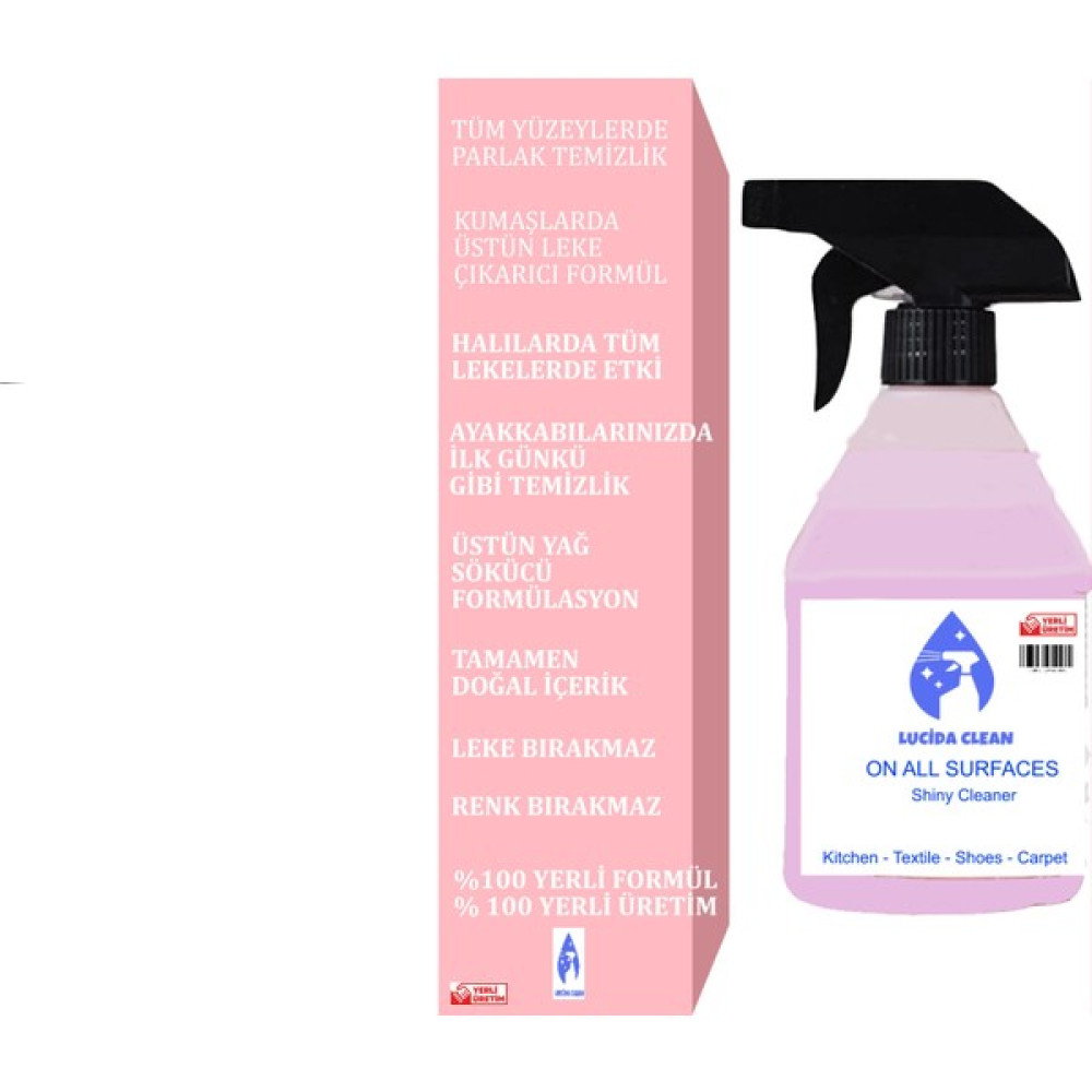Lucida Clean Ayakkabı ve Kumaş Temizleme Leke Çıkarıcı Sprey 500 Ml. - 500 ml Çamaşır Yıkama Fiyatı