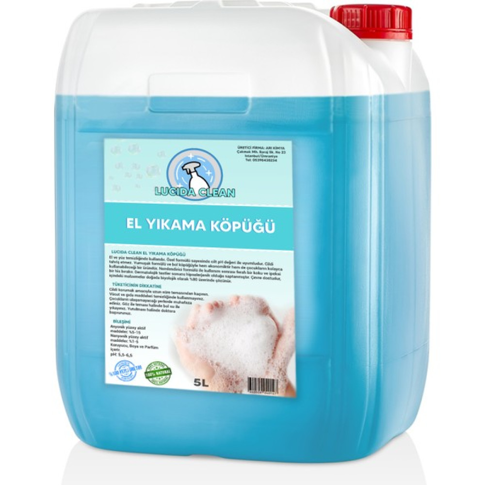 Lucida Clean Köpük El Sabunu 5 Litre Sabunlar Fiyatı