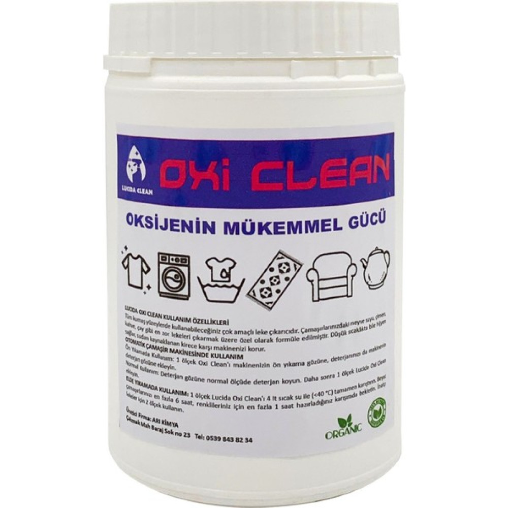 Lucida Clean Oxi Clean Sodyum Perkarbonat Tüm Renkler İçin Leke Çıkarıcı Deterjan Organik 1 kg Çamaşır Yıkama Fiyatı