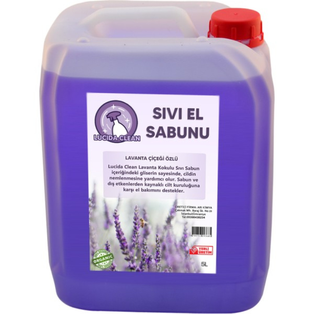 Lucida Clean Sıvı El Sabunu 5 lt. Lavanta Özlü Gliserinli El Bakımı Fiyatı