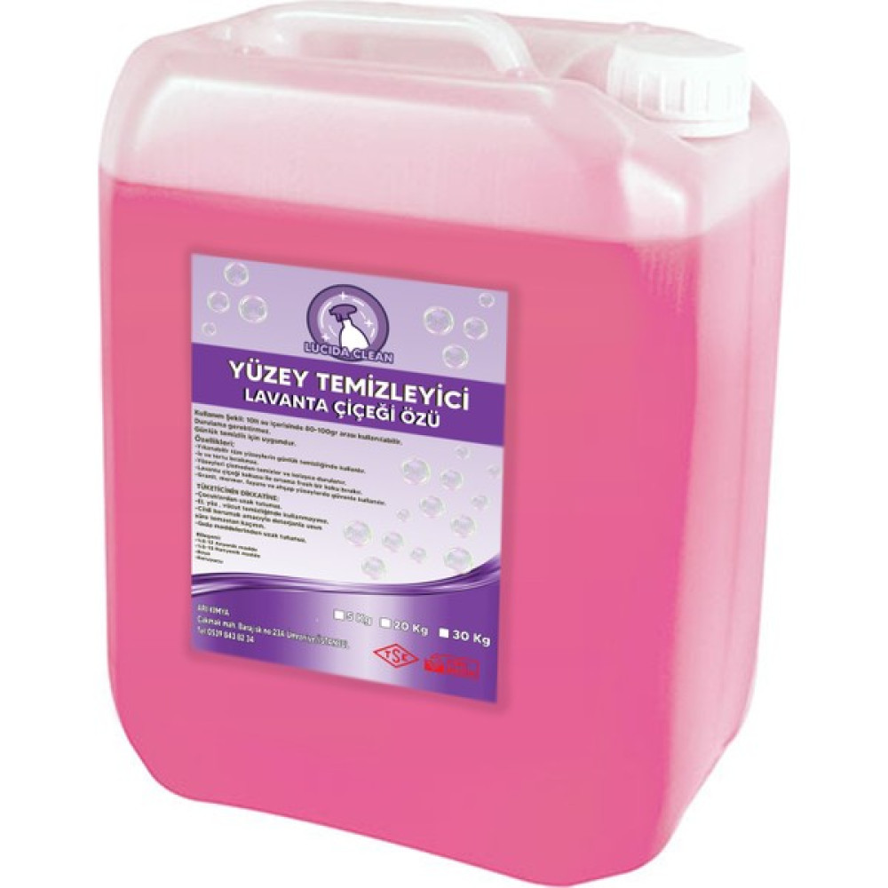 Lucida Clean Yüzey Temizleyici Özel Formül Kalıcı Koku 5 Lt. - 5 litre Temizlik Malzemeleri Fiyatı