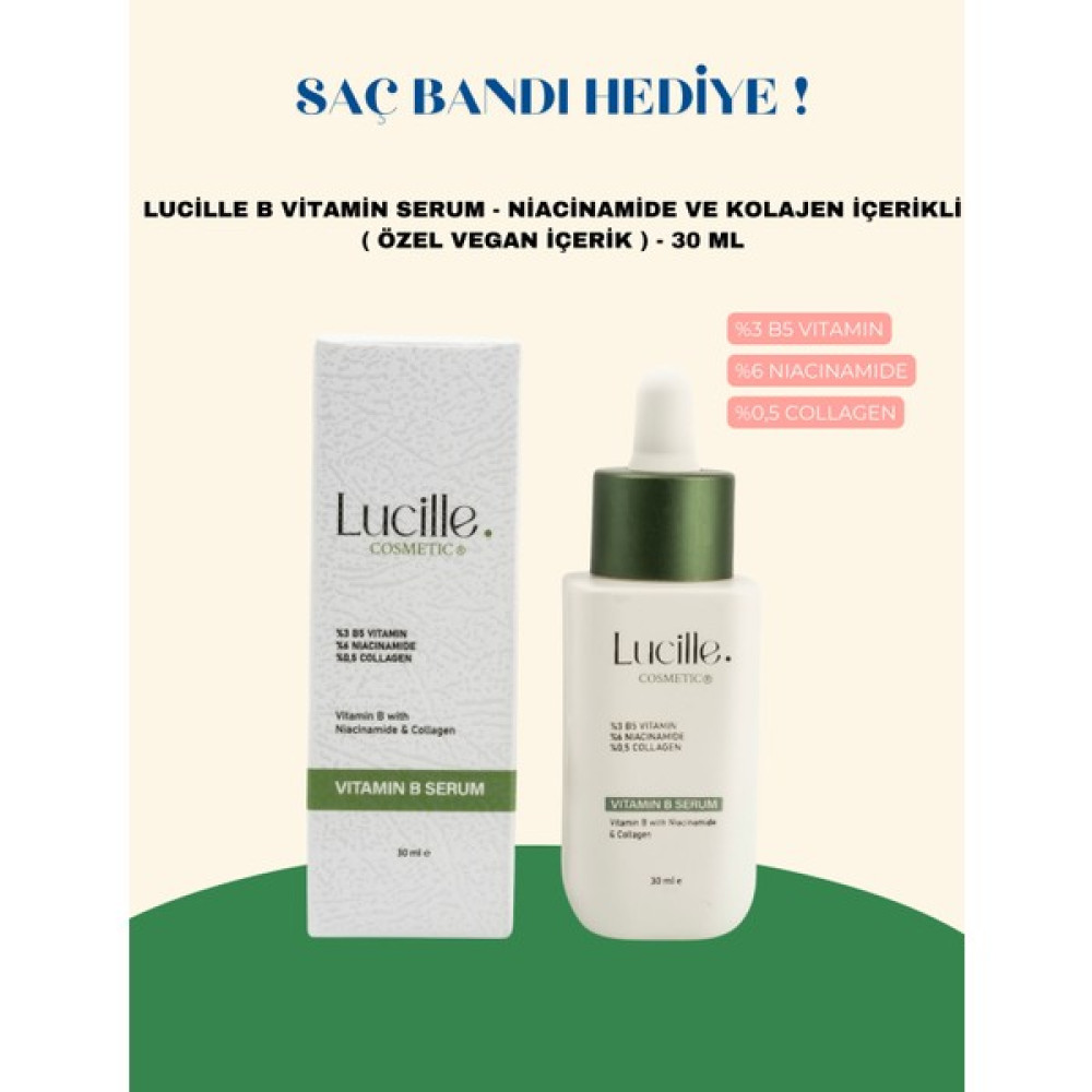 Lucille B Vitamin Serum - Niacinamide ve Kolajen İçerikli ( Özel Vegan İçerik ) - 30 ml Oto Boyaları Fiyatı