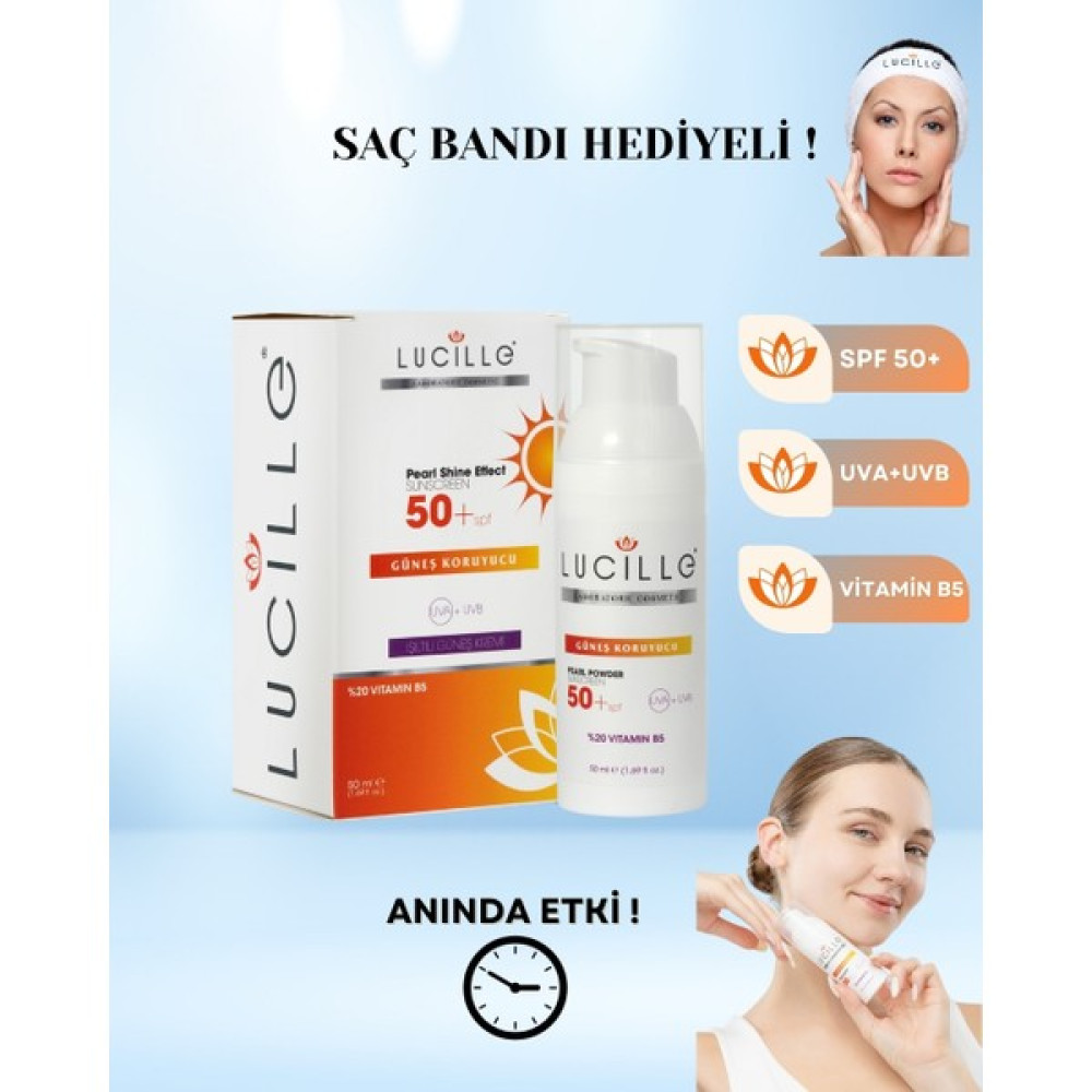 Lucille Güneş Koruyucu Krem Vitamin B5 , 50 Spf - Uva Uvb 50 ml Güneş Kremleri ve Losyonları Fiyatı