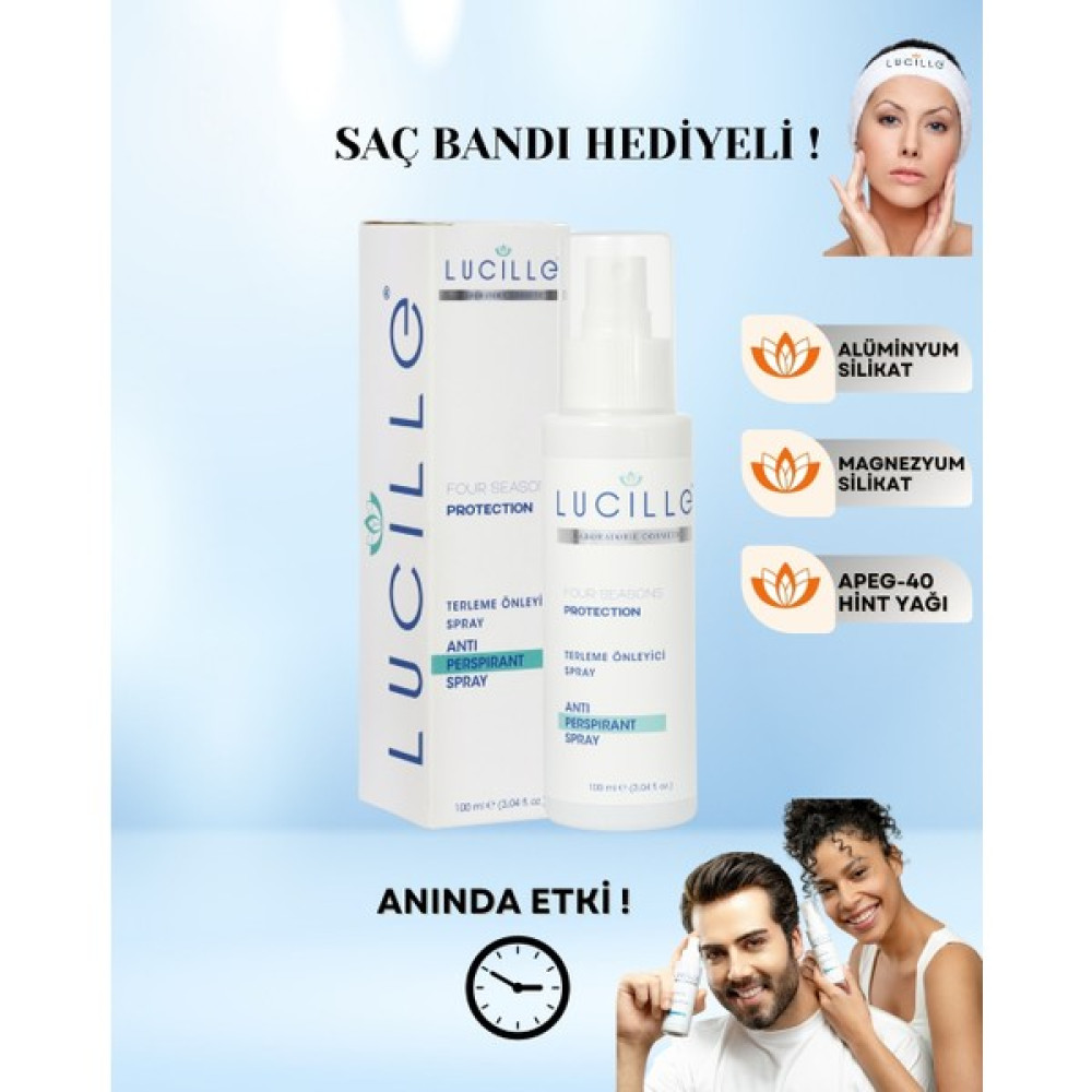 Lucille Koltuk Altı,el ,ayak Için Terleme Ve Koku Önleyici Sprey Anti Persprant 100 ml Deodorantlar Fiyatı