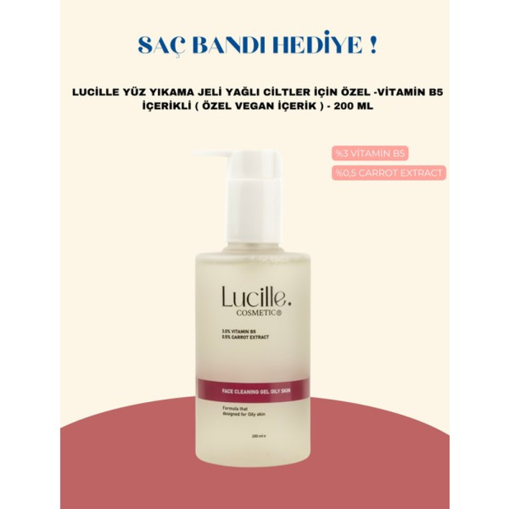 Lucille Yüz Yıkama Jeli Yağlı Ciltler İçin Özel -Vitamin B5 Içerikli ( Özel Vegan Içerik ) - 200 ml Oto Boyaları Fiyatı