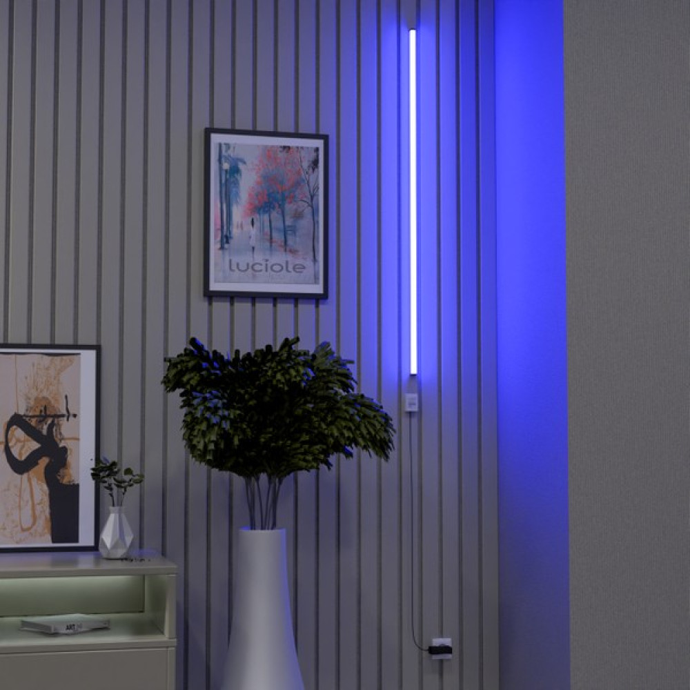 Luciole LED Köşe Lambader Işık Uzaktan Kumandalı 16 Renk 4 Animasyon Yapışkanlı - Mavi Lambader Fiyatı