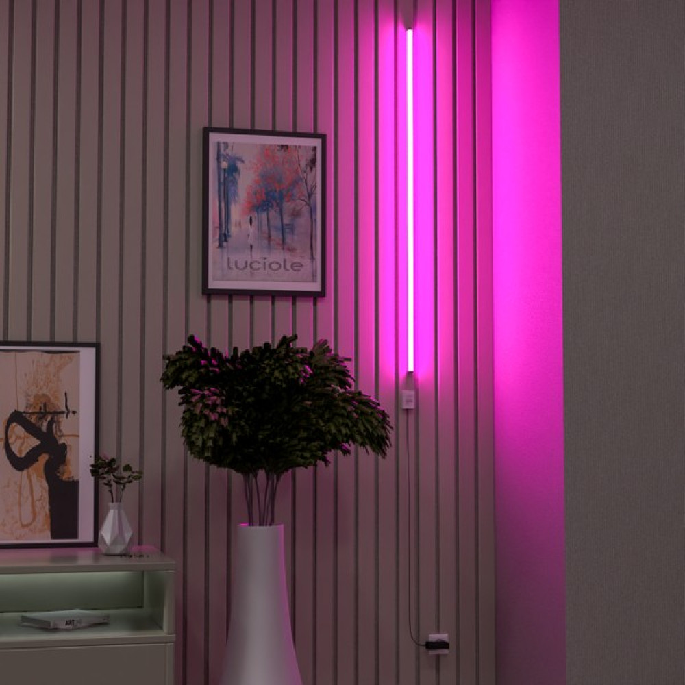 Luciole LED Köşe Lambader Işık Uzaktan Kumandalı 16 Renk 4 Animasyon Yapışkanlı - Pembe Lambader Fiyatı