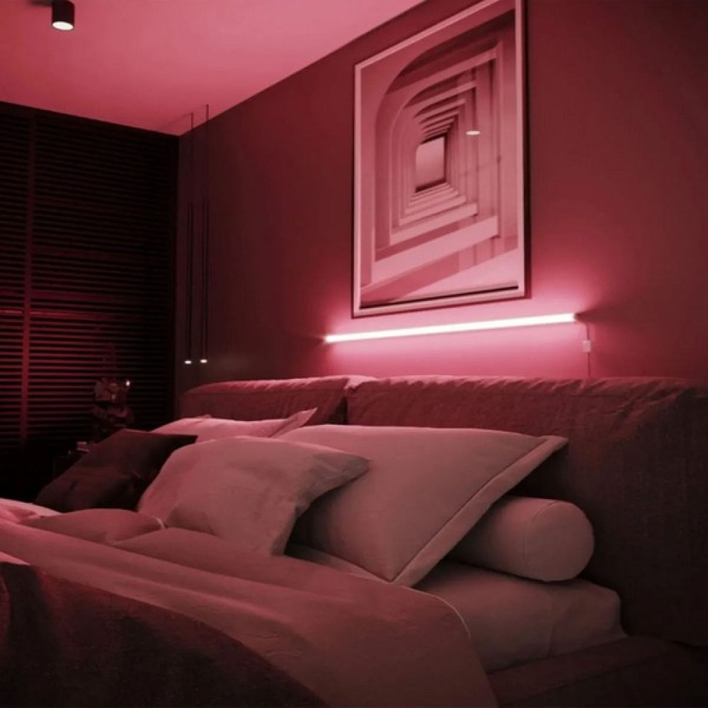 Luciole Uzaktan Kumandalı LED Lambader Yatak ve Tv - 4 Animasyon 16 Renk Rgb Çok Renkli - Kırmızı - Kırmızı Lambader Fiyatı