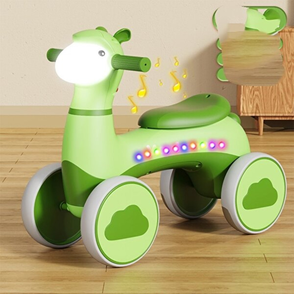 Luck Çocuk Scooter Alpaka Scooter Dört Tekerlekli Denge Aracı Bebek Yürüteci 1-3 Yaşında Bebek Yürüteci (Yurt Dışından) - Yeşil Açık Hava, Deniz ve Spor Oyuncakları Fiyatı