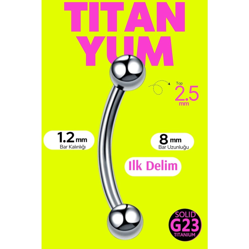 Luckshery Titanyum Banana Piercing Kıkırdak Kulak Tragus Snug Daith Rook Surface Forward Helix Flat Nipple Conch Kaş - 8 mm SSD / Solid State Drive Fiyatı