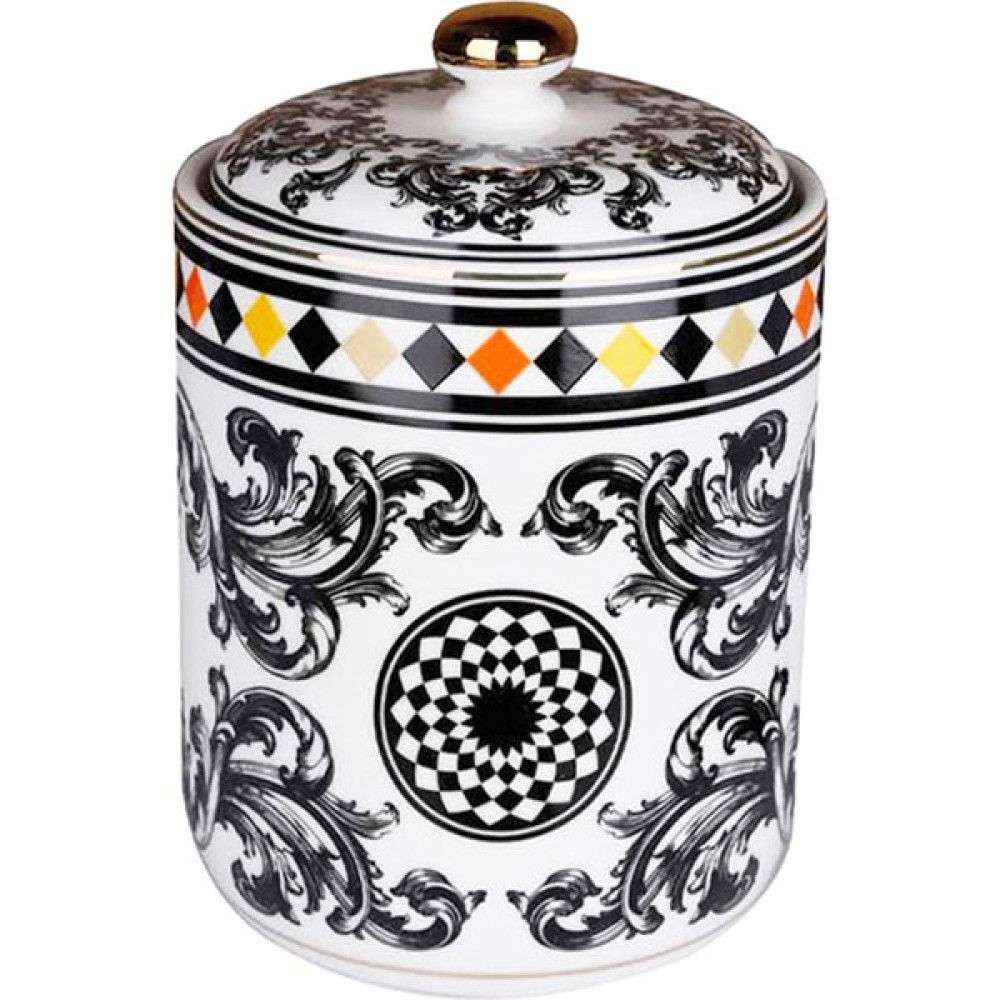 Lucky & Art Margery Bone Porselen Barok Desenli Kavanoz 21 cm Mutfak Gereçleri Fiyatı
