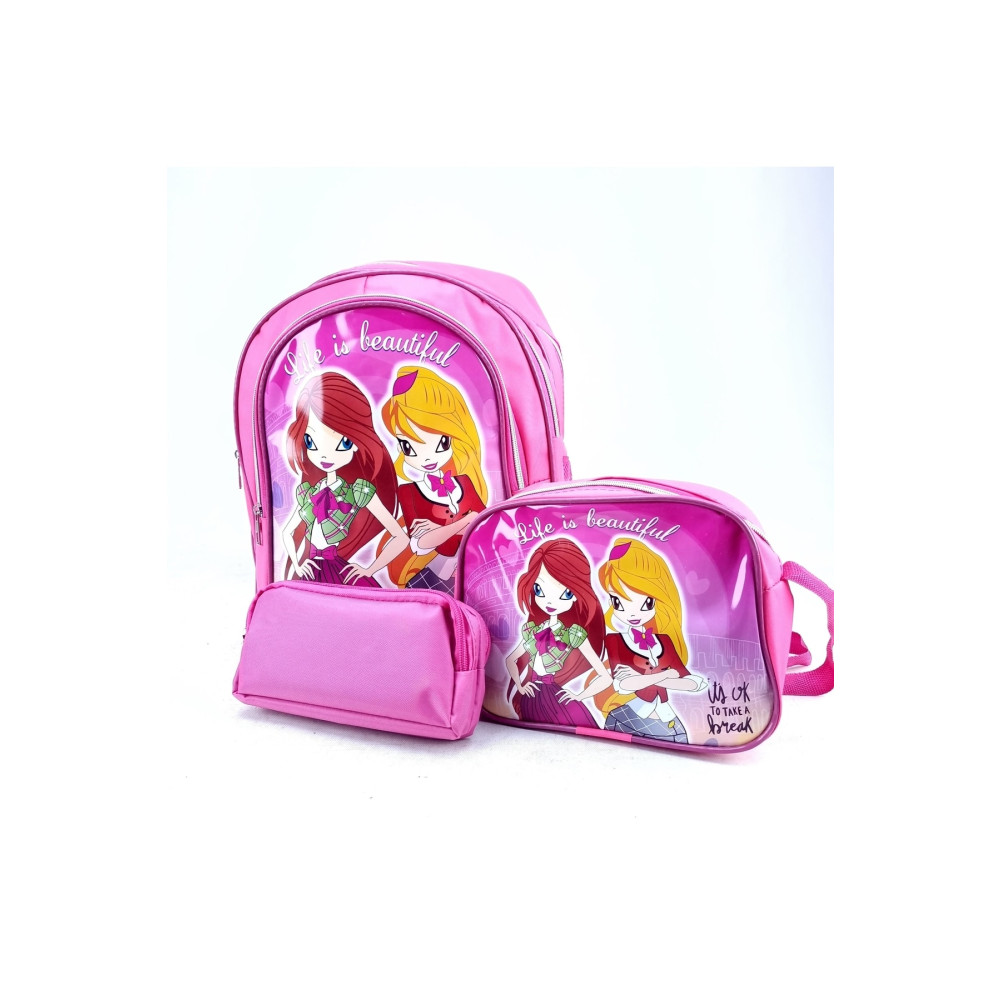 LUCKY BAG Kız Çocuk Resimli Beslenme Çantası Hediyeli Ilkokul Anaokul Öğrenci Okul Çantası Okul Çantası Fiyatı