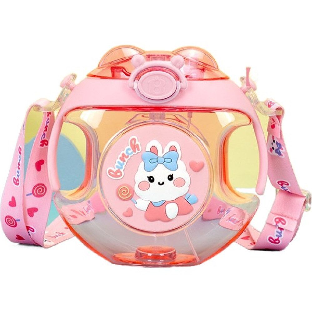 Lucky Bear Çocuklar Için Çörek Sevimli Çizgi Su Şişesi (Yurt Dışından) - Pembe - Tek - 30x17x46cm Suluk Fiyatı