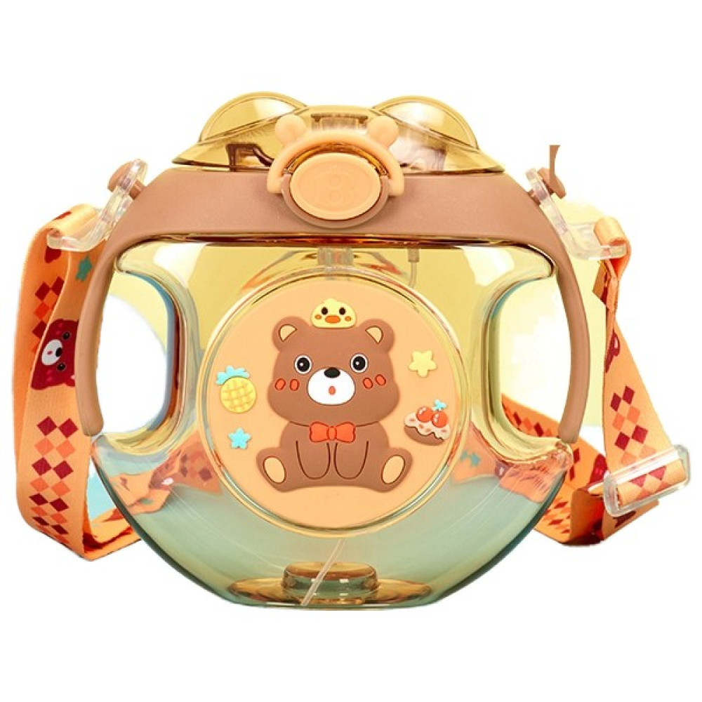 Lucky Bear Çocuklar Için Çörek Sevimli Çizgi Su Şişesi (Yurt Dışından) - Turuncu - Tek - 30x17x46cm Suluk Fiyatı
