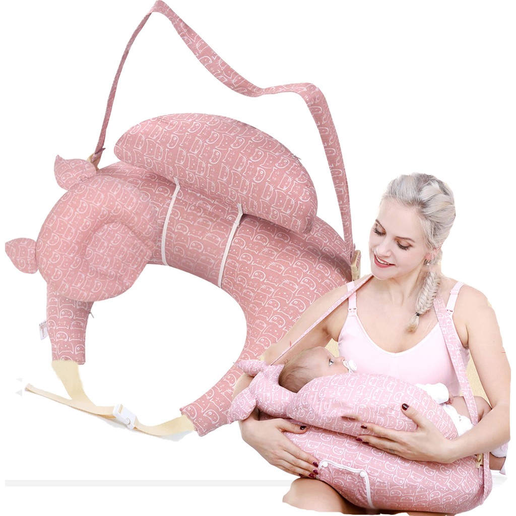 Lucky Day Emzirme Yastığı Emzirme Minderi Emzirme Destekleyici Yastık Bebek Oturma Destek Minderi - Pembe Hamilelik ve Emzirme Fiyatı
