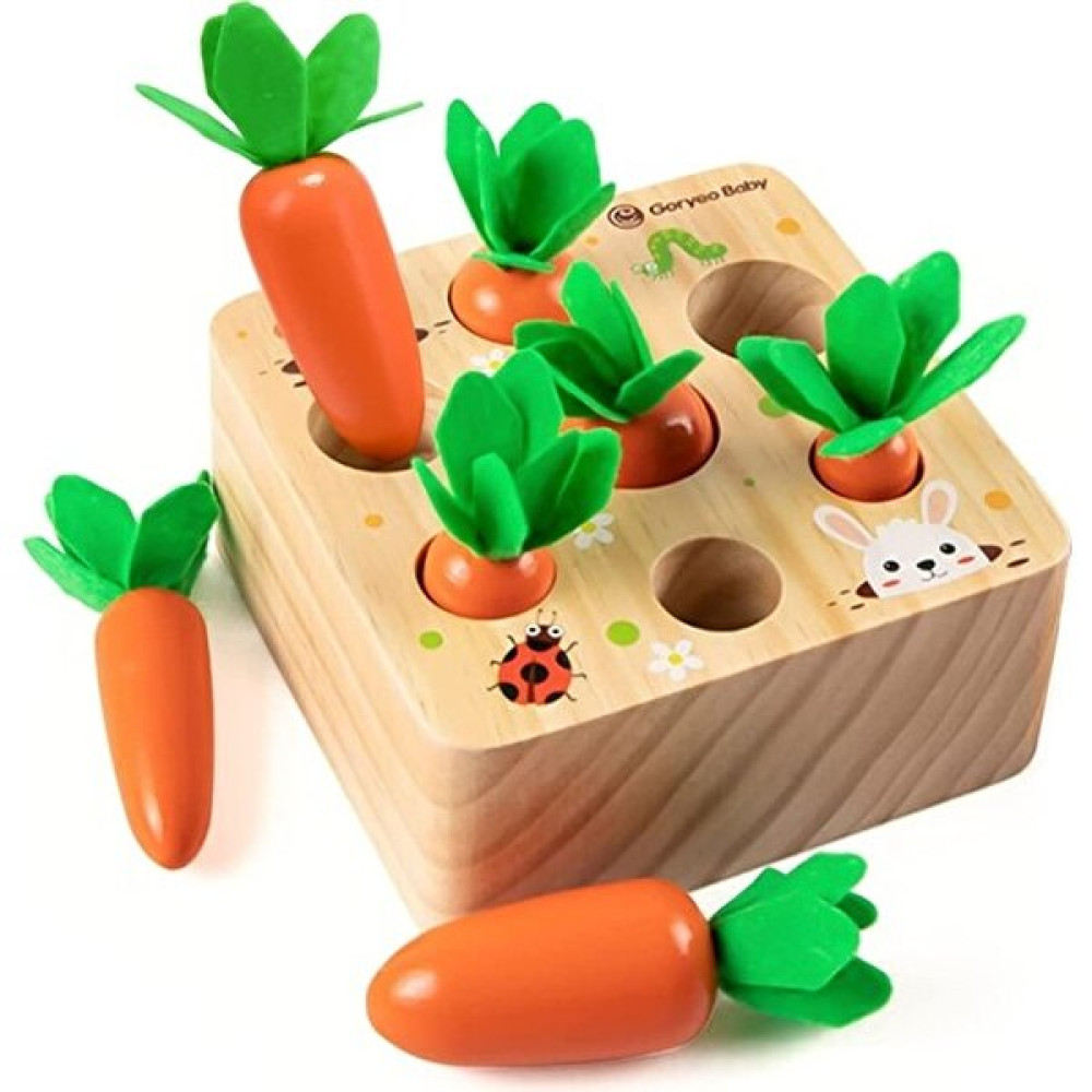 Lucky Power Ahşap Oyuncak Montessori Hasat Havuç Eğitici Oyuncak (Yurt Dışından) Bebek Oyuncakları Fiyatı