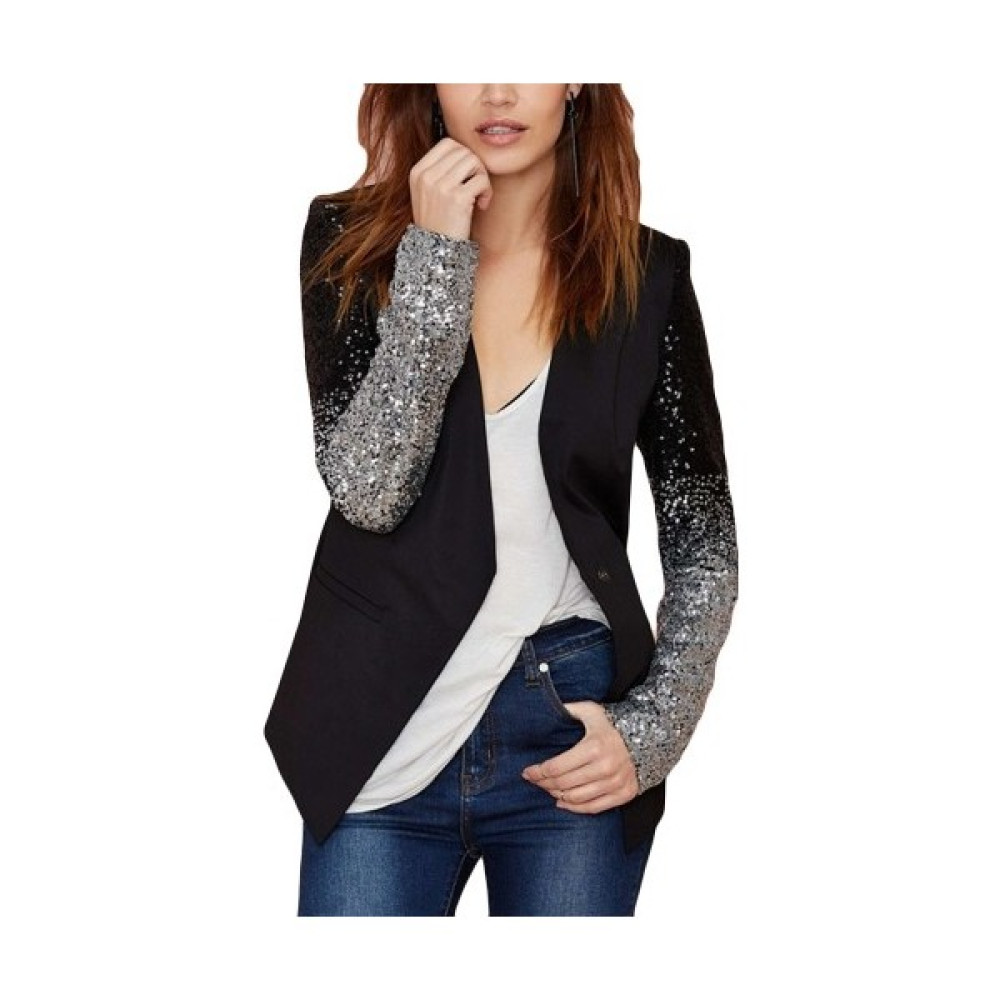 Lucky Sunshine Kadın Pullu Uzun Kollu Blazer Ceket (Yurt Dışından) Bayan Ceket Fiyatı