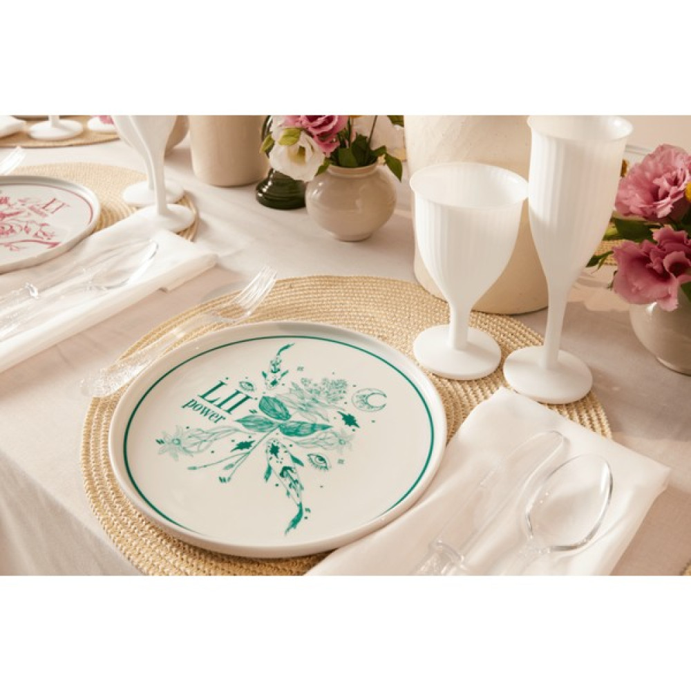 Lucra Charm Collection Düz Servis Tabağı Set 25CM - 2 Adet - Mavi - Yeşil Oto Boyaları Fiyatı