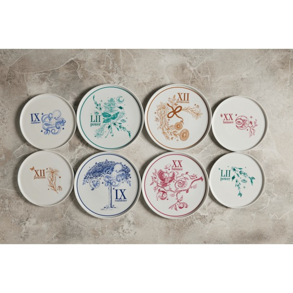 Lucra Concept Lucra Charm Collection Düz Servis Tabağı Set 25 cm - 2 Adet - Kırmızı - Mavi Oto Boyaları Fiyatı