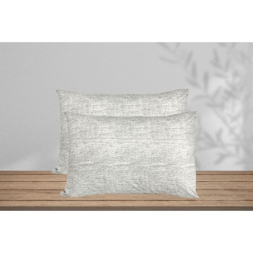 Lucy and Home %100 Pamuk Ranforce Kumaş 2li Yastık Kılıfı 50X70 cm - Gri Yastık Kılıfı Fiyatı