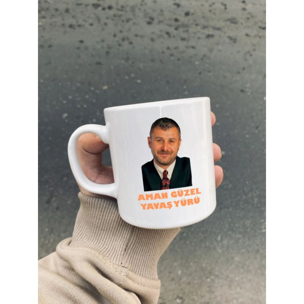 Ludio Azer Bülbül ''Aman Güzel Yavaş Yürü'' Hediyelik Beyaz Seramik Kupa Oto Boyaları Fiyatı