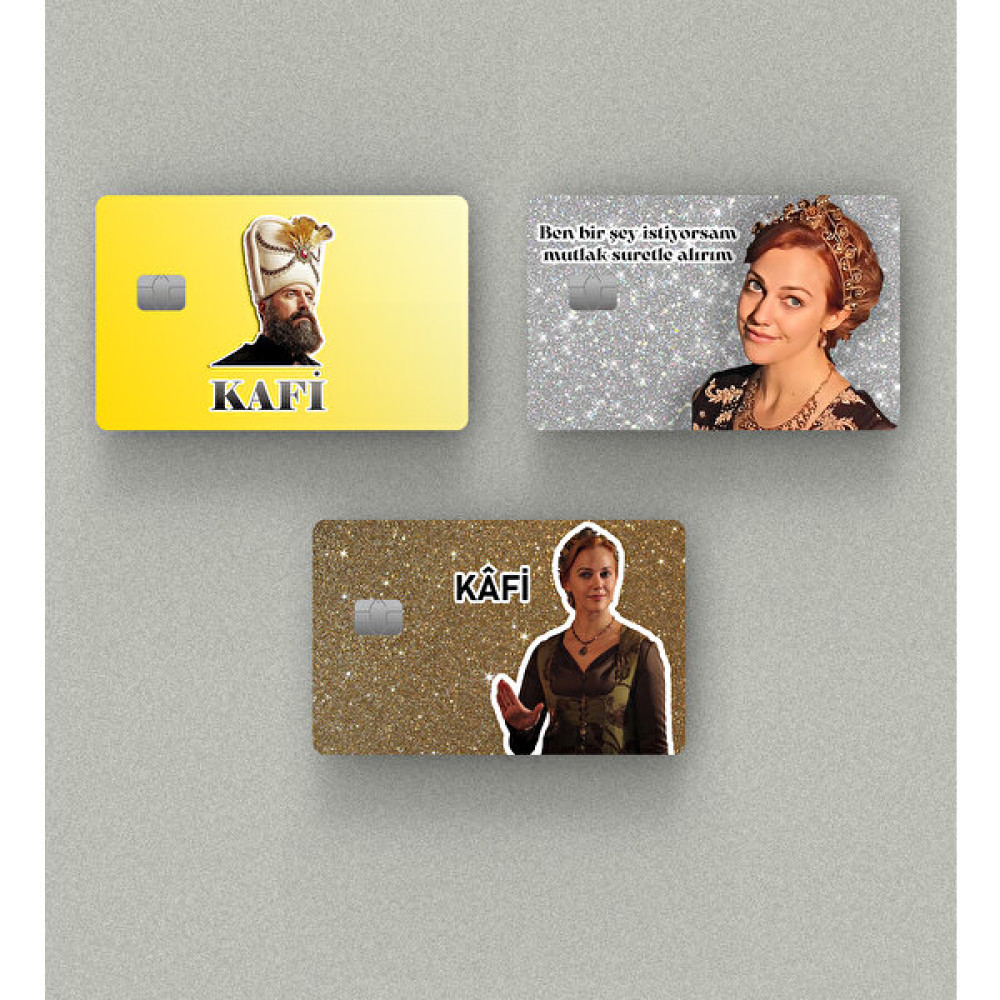 Ludio Muhteşem Yüzyıl 3'lü Set Kredi Kartı & Akbil Sticker Kaplama Ev & Dekorasyon Aksesuarları Fiyatı
