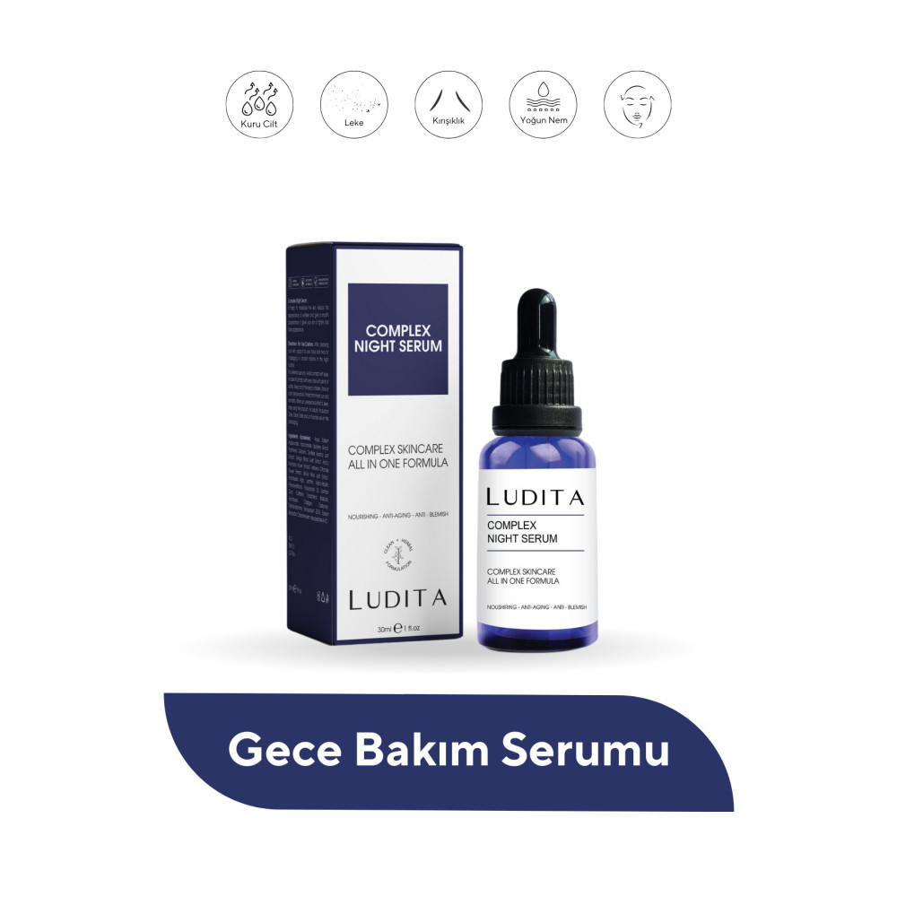 LUDITA Advanced Gece Bakım Serumu Genç Ve Dinamik Görünüm Cilt ve Yüz Bakımı Fiyatı