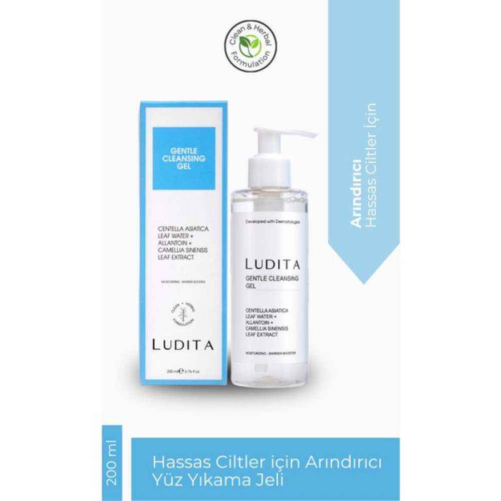 Ludita Hassas Ciltler Için Arındırıcı Yüz Yıkama Jeli Cilt Temizleme ve Peeling Fiyatı