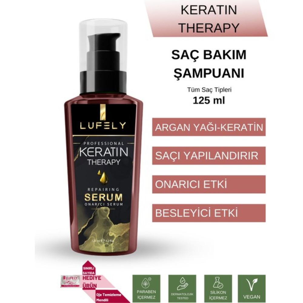 Lufely Aşırı Yıpranmış Saçlar Için Keratinli Onarıcı Saç Bakım Serumu 125 Ml Keratinli Saç Serumu Şampuan ve Saç Kremi Fiyatı