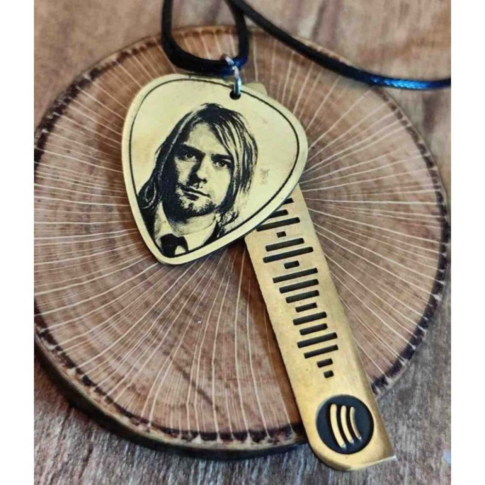 Luffy Design Kurt Cobain Pena ve Spotify Kolye Set. Elektro Gitarlar Fiyatı
